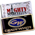 Gold/ Silver Deluxe Custom Embossed Auto License Plate (6"x12")